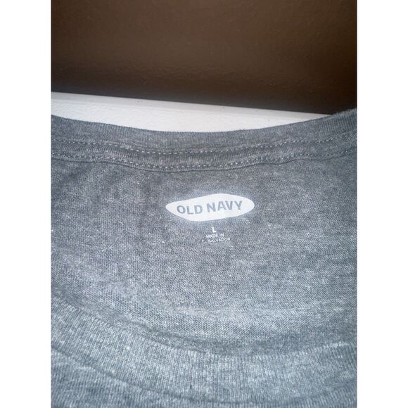 Old Navy Deadpool Logo T Shirt Gray Short Sleeve Graphic Mens M - Picture 3 of 3